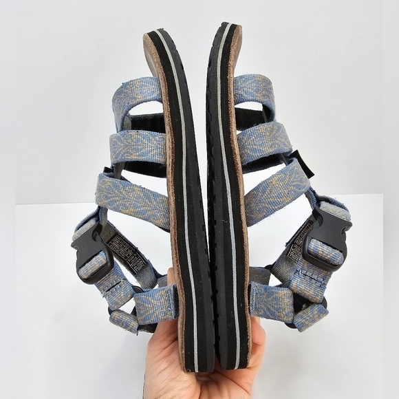 Teva | Dorado blue tan strappy Gorpcore outdoor sandals | WMS 7 - Picture 6 of 12
